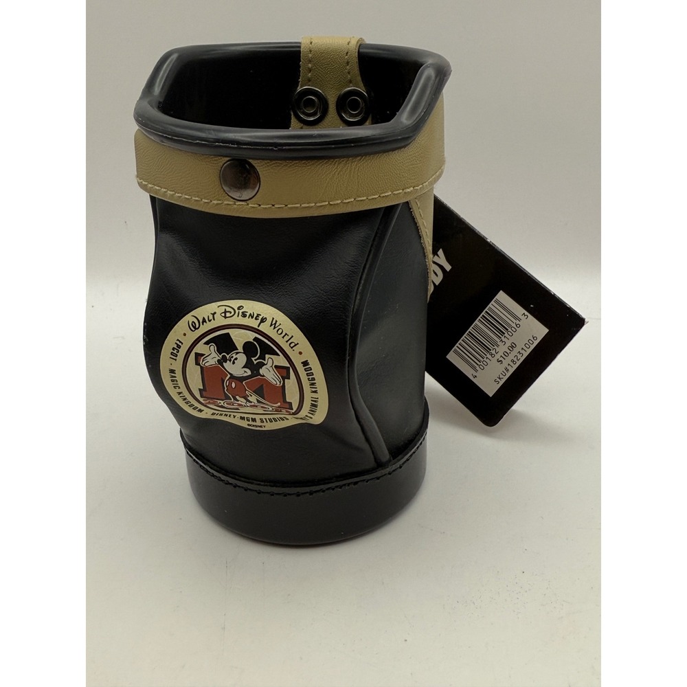 Disney World 2000 Millennium Golf Bag Desk Caddy Pen Holder Mickey Mouse NWT